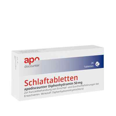 Schlaftabletten Apodiscounter Diphenhydramin 50 Mg 20 stk von Fair-Med Healthcare GmbH PZN 18188317