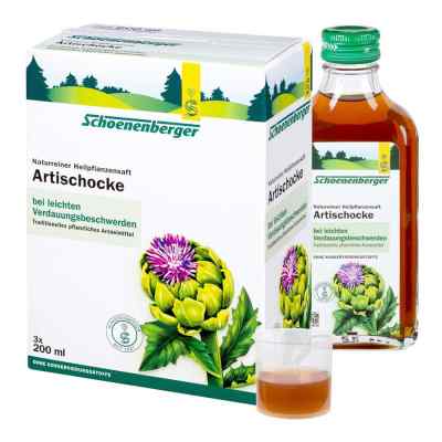 Schoenenberger Naturreiner Heilpflanzensaft Artischocke 3X200 ml von SALUS Pharma GmbH PZN 00692044