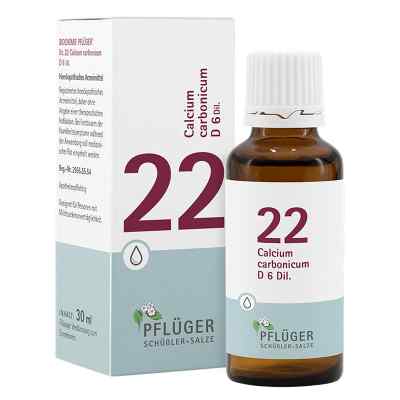 Schüßler-Salze Biochemie Pflüger 22 Calcium carbon.D 6 Tropfen