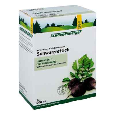 Schwarzrettichsaft Schoenenberger 3X200 ml von SALUS Pharma GmbH PZN 00700134