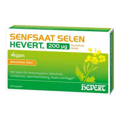 Senfsaat Selen Hevert 200 Μg Kapseln 60 stk von Hevert Arzneimittel GmbH & Co. K PZN 17444273