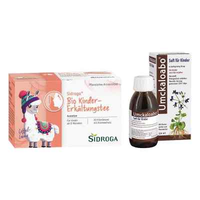 Sidroga Bio Kinder-Erkältungstee + Umckaloabo Saft für Kinder