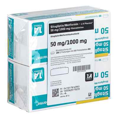 Sitagliptin/metformin-1a Pharma 50 Mg/1000 Mg Fta