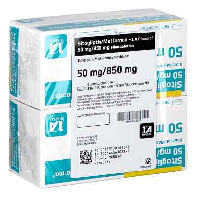 Sitagliptin/metformin-1a Pharma 50 Mg/850 Mg Fta