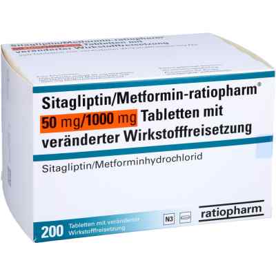 Sitagliptin/metformin-ratiopharm 50mg/1000mg Tvw
