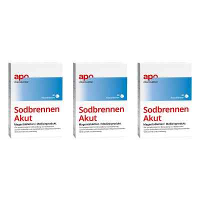 Sodbrennen Akut Magentabletten von apodiscounter 3x48 stk von Sunlife GmbH Produktions- und Ve PZN 08102527