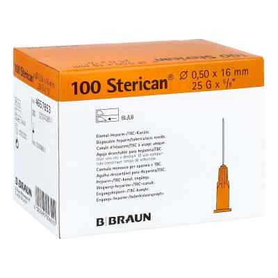 Sterican Ins.einm.kan.0,50x16mm 100 stk von B. Braun Melsungen AG PZN 03200691