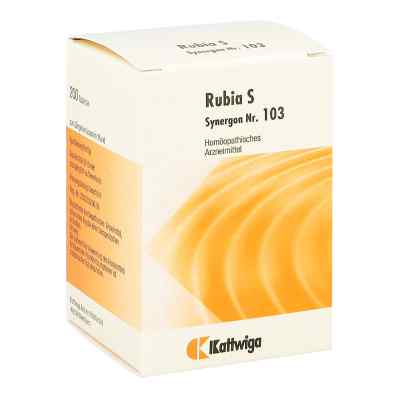 Synergon 103 Rubia S Tabletten 200 stk von Kattwiga Arzneimittel GmbH PZN 03634142