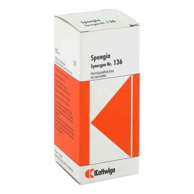 Synergon 136 Spongia Tropfen 50 ml von Kattwiga Arzneimittel GmbH PZN 01856329