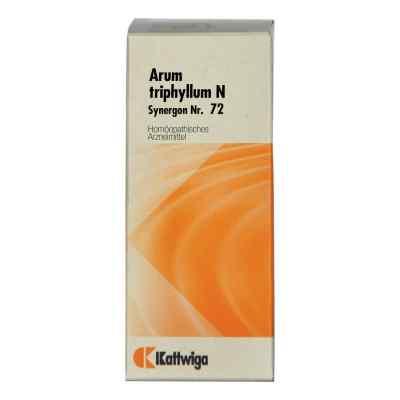 Synergon 72 Arum triphyllum N Tropfen 50 ml von Kattwiga Arzneimittel GmbH PZN 03574865