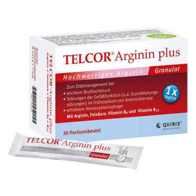 Telcor Arginin plus Beutel Granulat 30 stk von Quiris Healthcare GmbH & Co. KG PZN 05520750