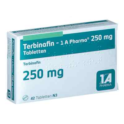 Terbinafin-1A Pharma 250mg 42 stk von 1 A Pharma GmbH PZN 01044347