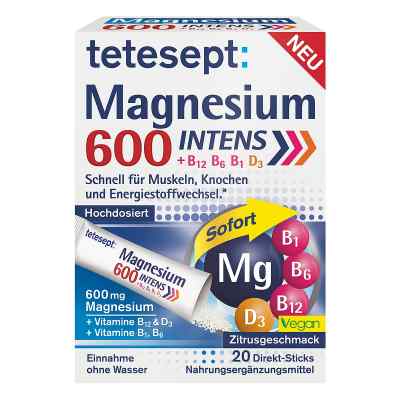 Tetesept Magnesium 600 Direkt Sticks