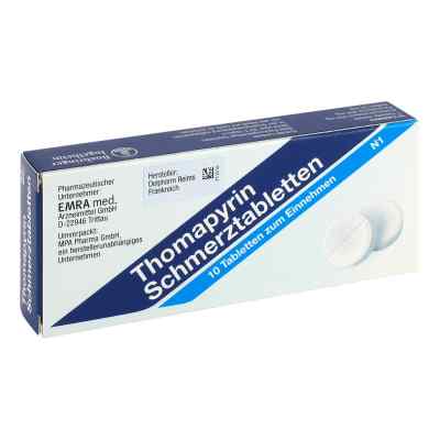 Thomapyrin Tabletten 10 stk von EMRA-MED Arzneimittel GmbH PZN 01239683