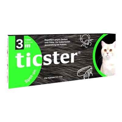 Ticster Plus Spot-on Lösung zum Auftropfen für Katzen bis 4kg 3X0.4 ml von O'ZOO GmbH PZN 17551454