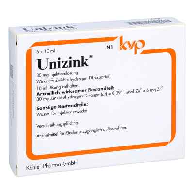 Unizink Injektionslösung in Ampullen