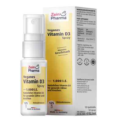 Veganes Vitamin D3 Spray 1000 internationale Einheiten 12.5 ml von Zein Pharma - Germany GmbH PZN 18055533