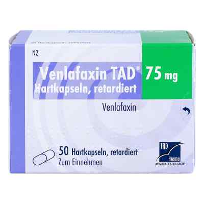Venlafaxin TAD 75mg 50 stk von TAD Pharma GmbH PZN 02726528