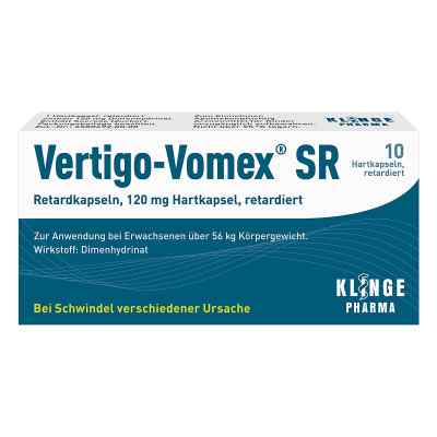 Vertigo-Vomex SR 10 stk von Klinge Pharma GmbH PZN 00278008