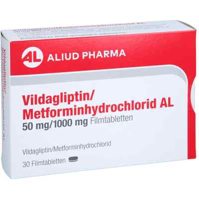 Vildagliptin/metforminhydrochlorid Al 50mg/1000mg