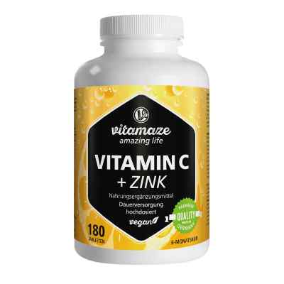 Vitamaze VITAMIN C1000 mg hochdosiert+Zink vegan