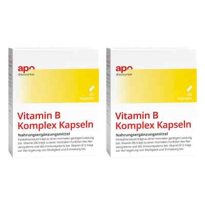 Vitamin B Komplex Kapseln von apo-discounter 2x 60 stk von apo.com Group GmbH PZN 08101835