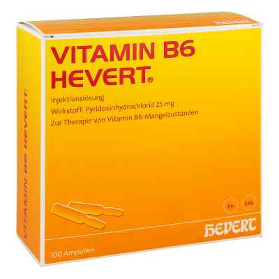 Vitamin B6 Hevert Ampullen 100X2 ml von Hevert-Arzneimittel GmbH & Co. K PZN 03920008