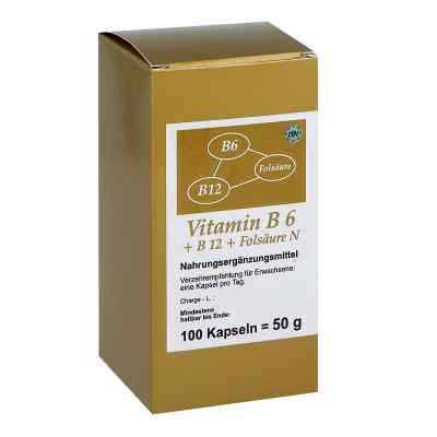 Vitamin B6+b12+folsäure N Kapseln 100 stk von FBK-Pharma GmbH PZN 12569254