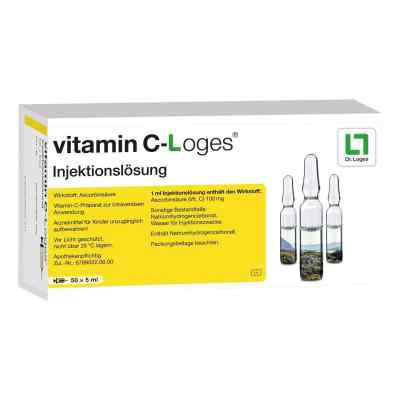 Vitamin C Loges 5 ml Injektionslösung 50X5 ml von Dr. Loges + Co. GmbH PZN 02841318