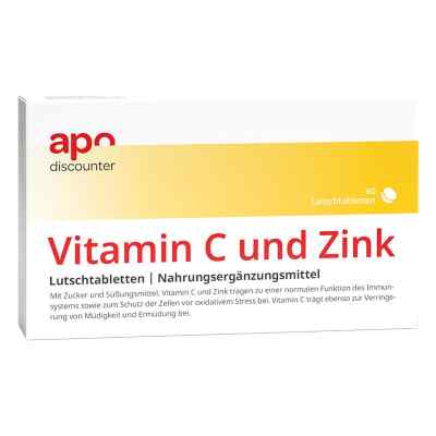 Vitamin C und Zink Lutschtabletten 60 stk von apo.com Group GmbH PZN 16511062