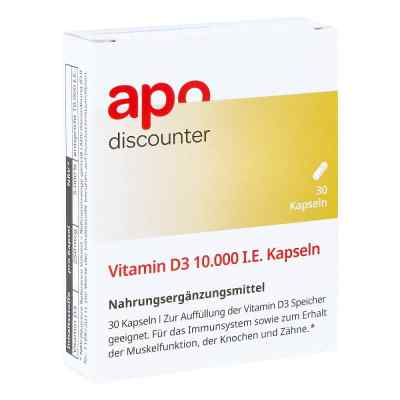 Vitamin D3 10.000 I.e. Kapseln 30 stk von Apologistics GmbH PZN 16908428