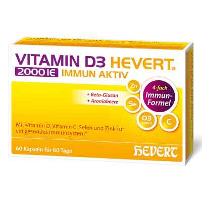 Vitamin D3 Hevert 2000 IE Immun Aktiv Kapseln