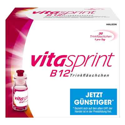 Vitasprint B12 Trinkfläschchen mit Vitamin B12 für mehr Energie 30 stk von GlaxoSmithKline Consumer Healthc PZN 01853561