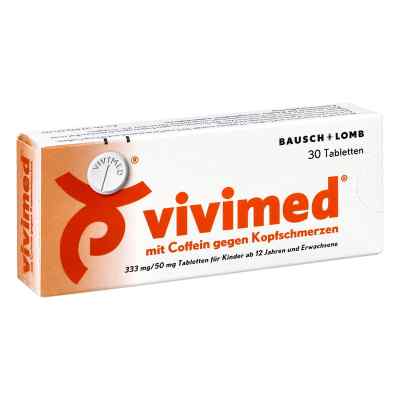 Vivimed mit Coffein gegen Kopfschmerzen, Schmerztabletten 30 stk von Dr. Gerhard Mann PZN 00410330