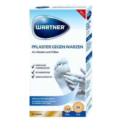 Wartner Pflaster gegen Warzen 24 stk von Omega Pharma Deutschland GmbH PZN 15328545