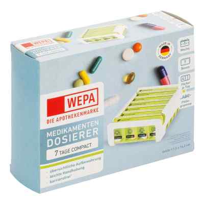 Wepa 7 Tage Compact Wochenmagazin Weiß/grün 1 stk von WEPA Apothekenbedarf GmbH & Co K PZN 18878039