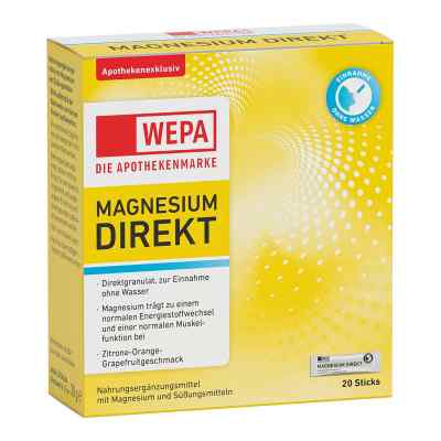 Wepa Magnesium Direkt Sticks 20 stk von WEPA Apothekenbedarf GmbH & Co K PZN 17935083
