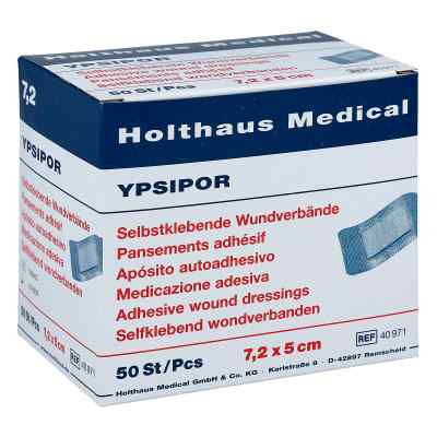 Wundverband Ypsipor steril 5x7,2 cm 50 stk von Holthaus Medical GmbH & Co. KG PZN 02517701