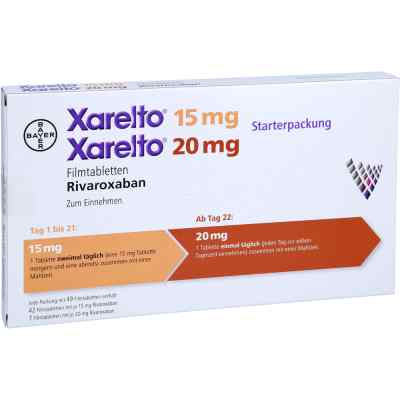Xarelto 15 mg + 20 mg Filmtabletten Starterpackung